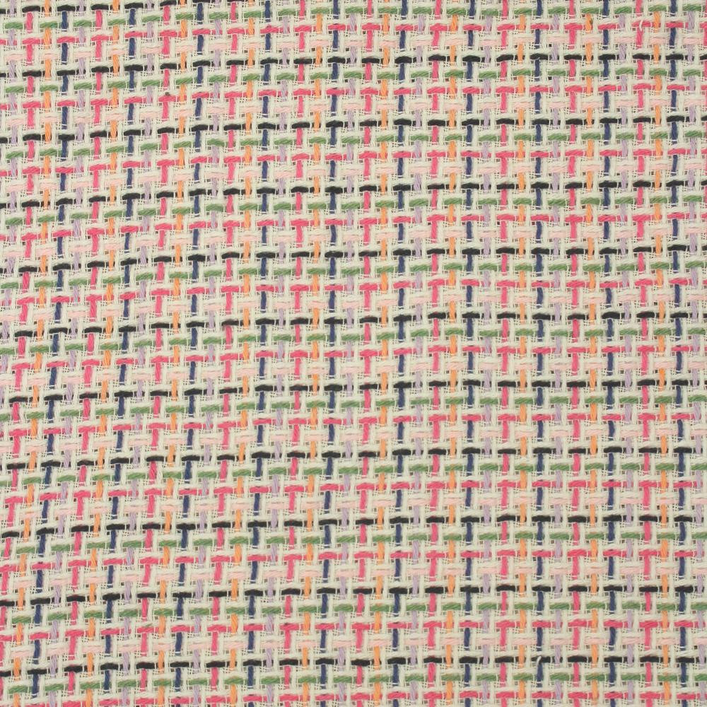 Colorful tweed fabric (Chanel)