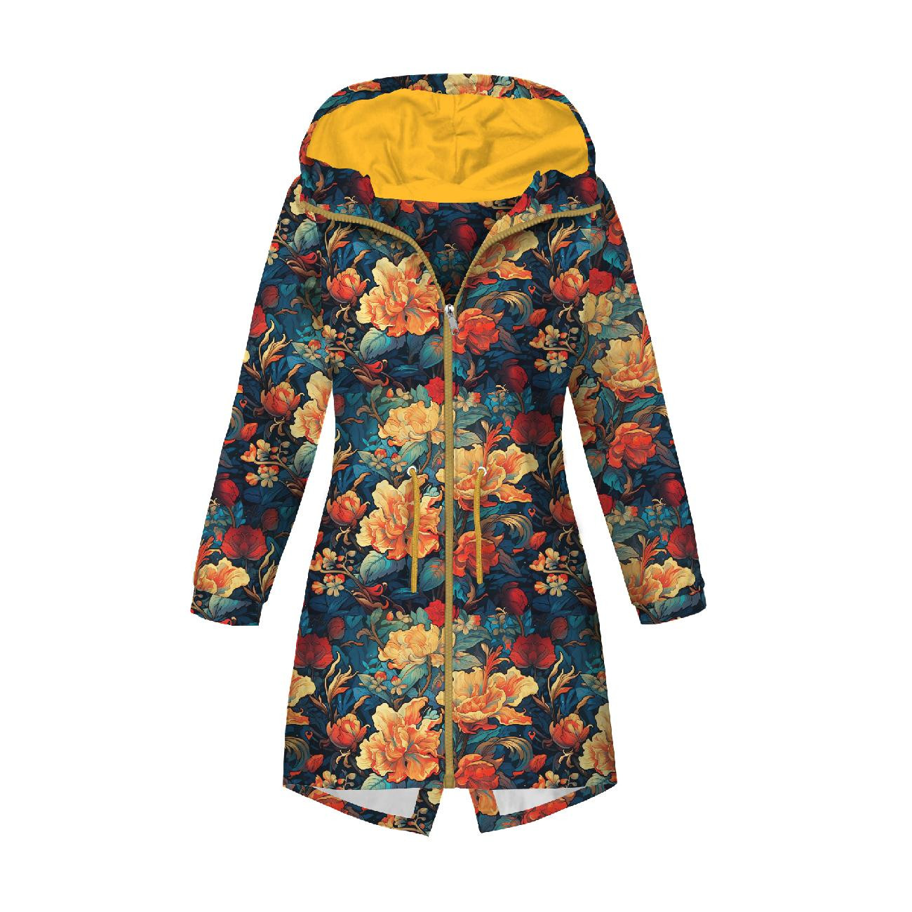 DÁMSKÁ BUNDA PARKA (ANNA) - VINTAGE CHINESE FLOWER VZ. 4 - sada šití