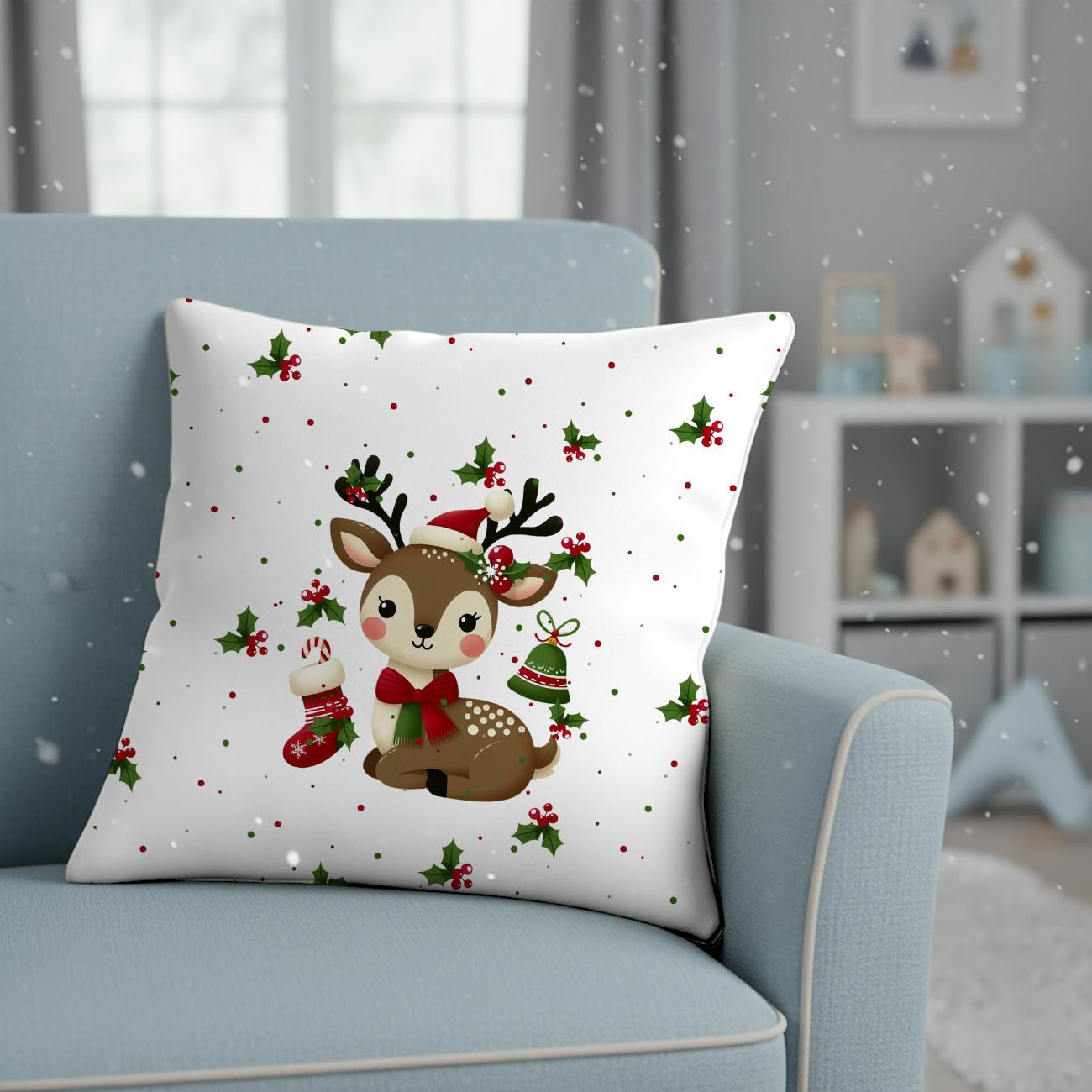 WINTER ANIMALS wz.13 - panel (60cm x 50cm) SINGLE JERSEY