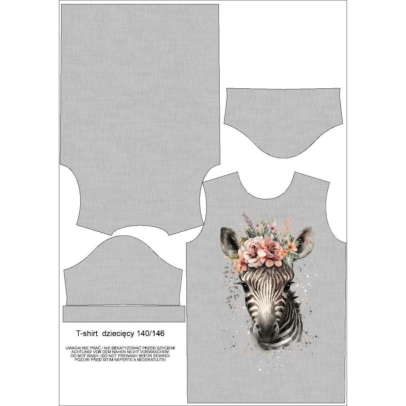 DĚTSKÉ TRIČKO -  BABY ZEBRA - Sada šití