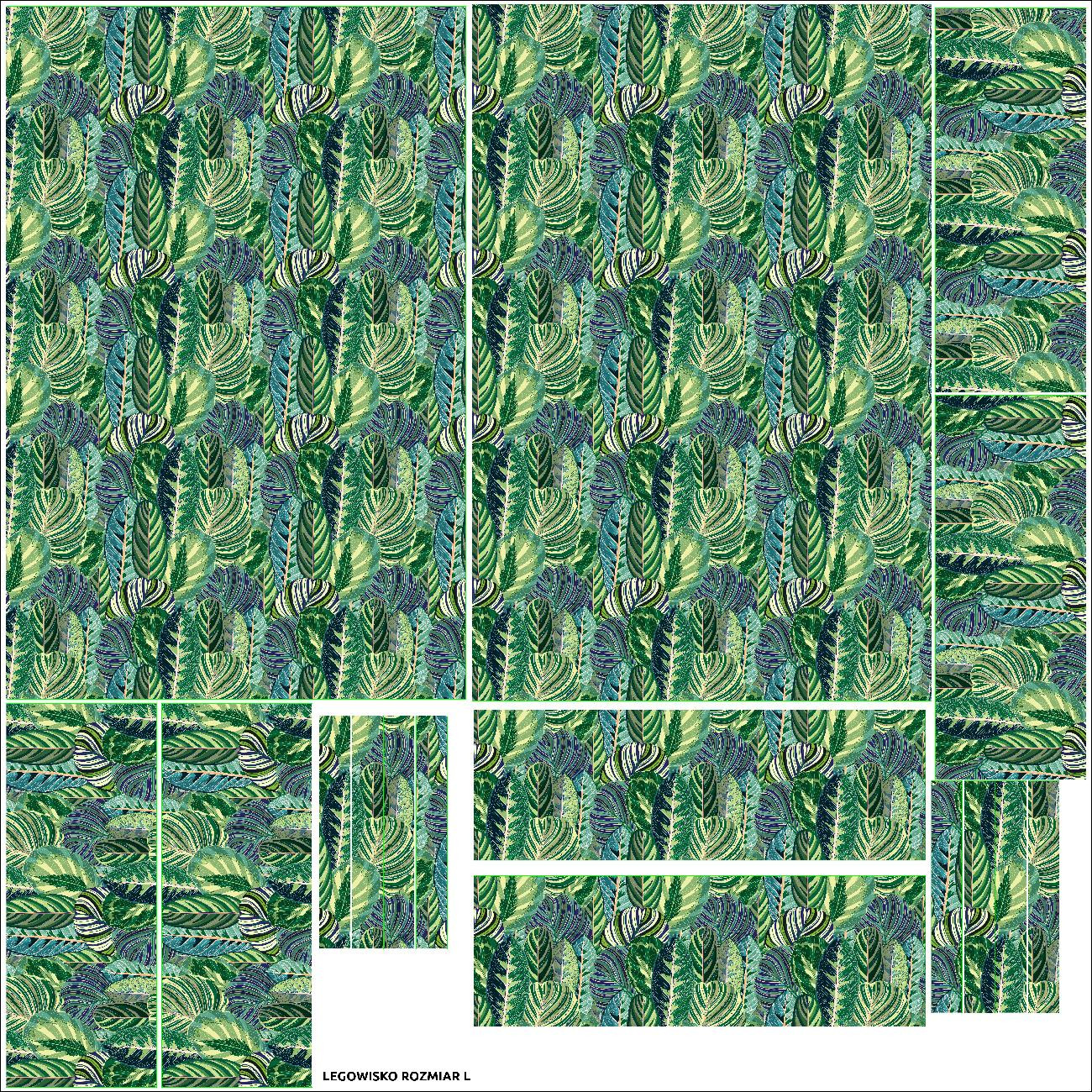 ZVÍŘECÍ POSTEL - ZELENÁ DŽUNGLE vz. 1 (VINTAGE) - sada siti