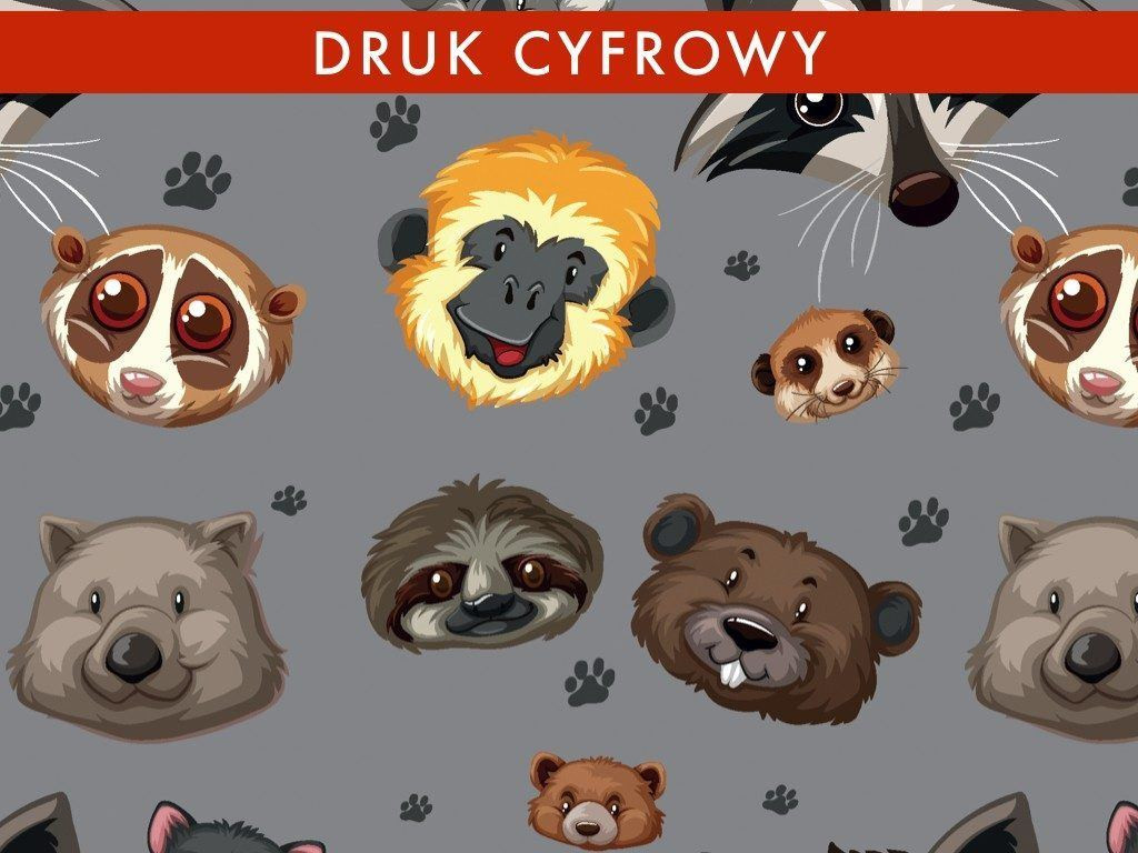 ZOO / šedý - Viskózový úplet WE210