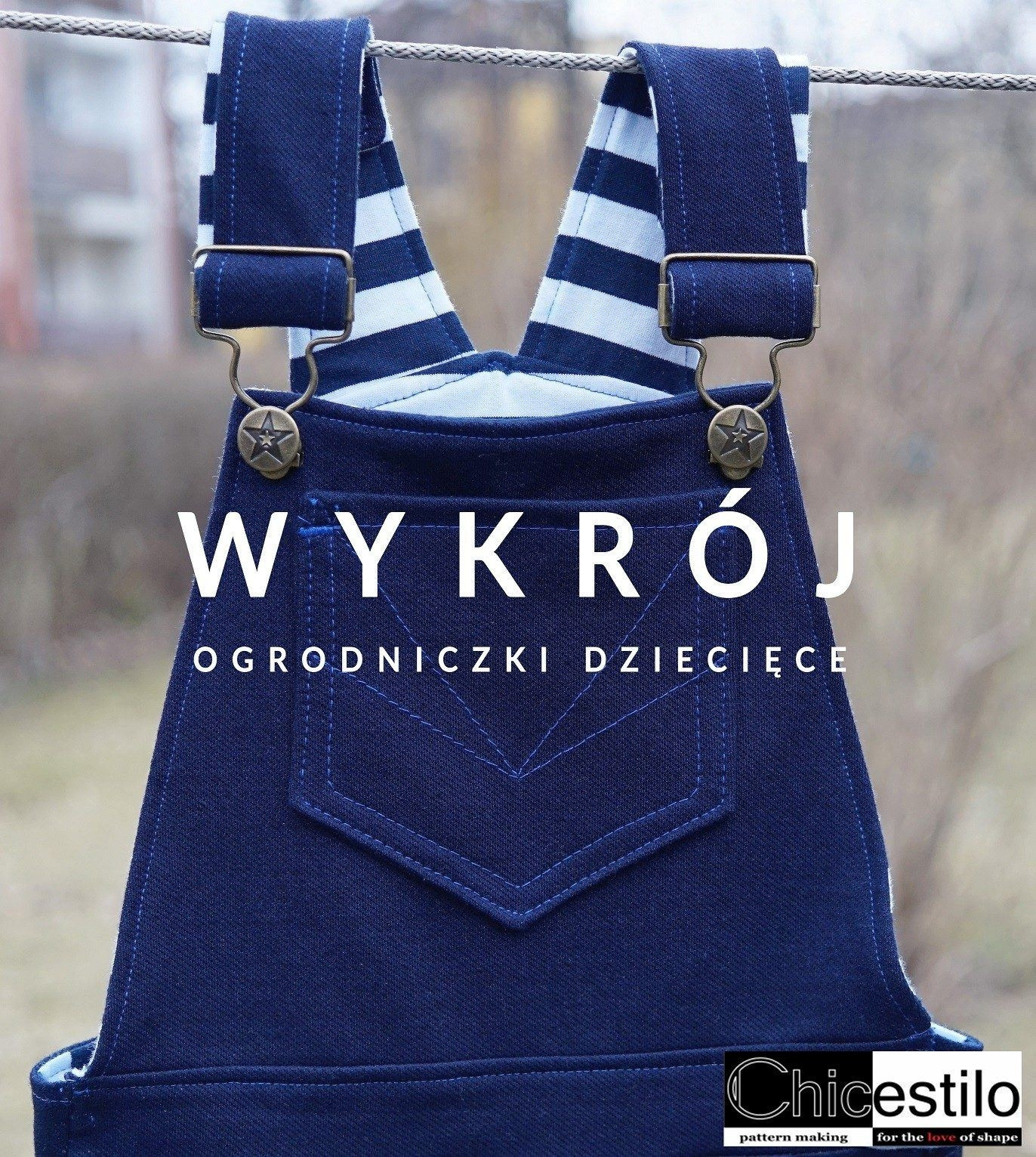 Vzorek - kalhoty dětsk montérky