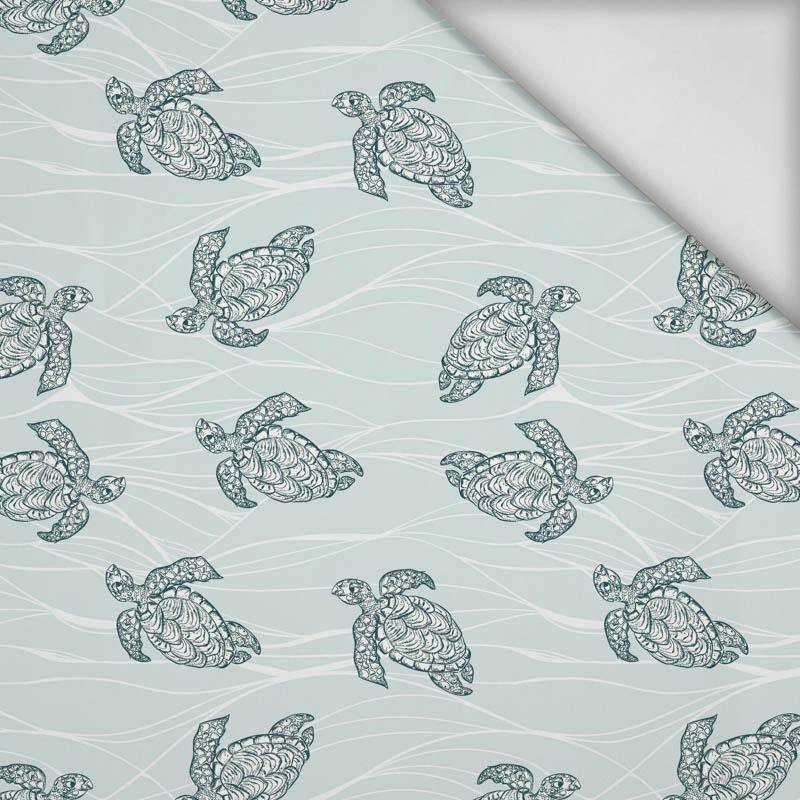 ŽELVY / mořské řasy (MODRÁ PLANETA - lycra 300g ŽELVY / mořské řasy (MODRÁ PLANETA - lycra 300g