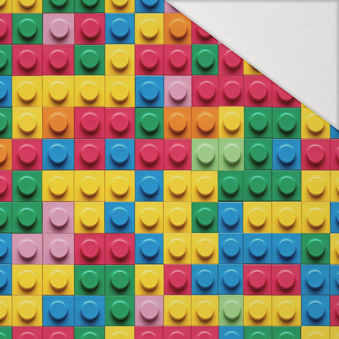 COLORFUL BLOCKS VZ. 3 - Hydrofobní česaná teplákovina