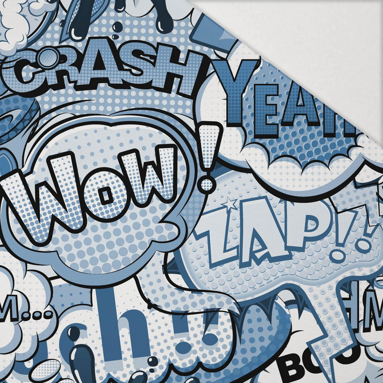 KOMIKS (CLASSIC BLUE) - Hydrofobní česaná teplákovina