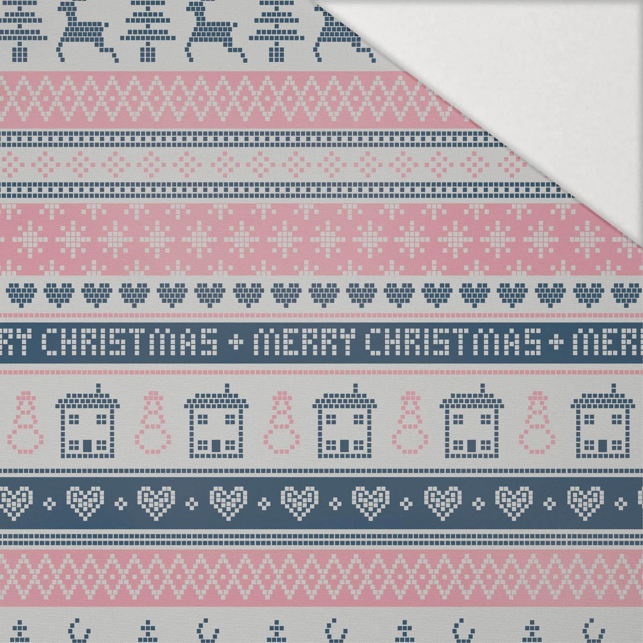MERRY CHRISTMAS VZ. 2 (NORSKÉ VZORY) - Hydrofobní česaná teplákovina MERRY CHRISTMAS VZ. 2 (NORSKÉ VZORY) - Hydrofobní česaná teplákovina