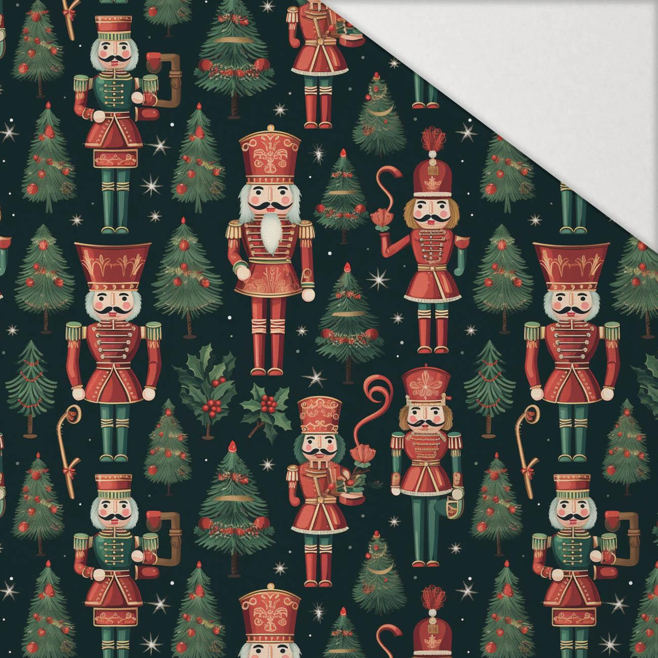 CHRISTMAS NUTCRACKER - Hydrofobní česaná teplákovina CHRISTMAS NUTCRACKER - Hydrofobní česaná teplákovina
