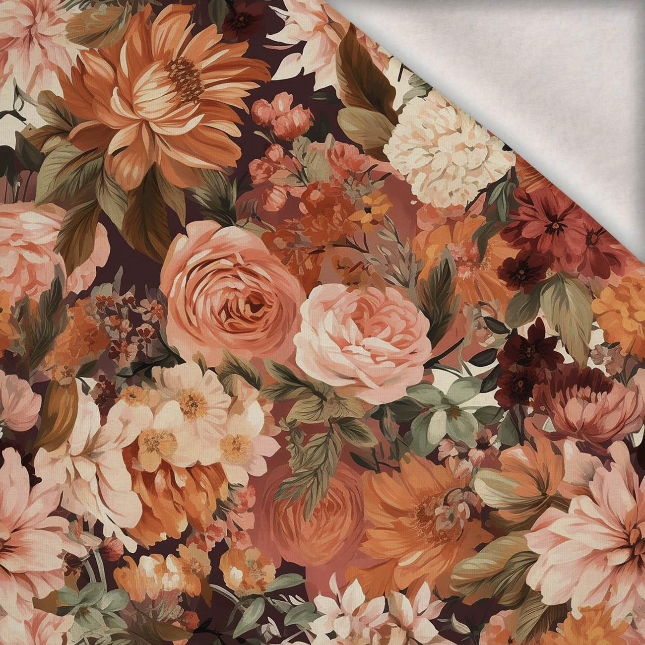 AUTUMN TIME VZ. 2 - teplákovina počesaná s elastanem ITY