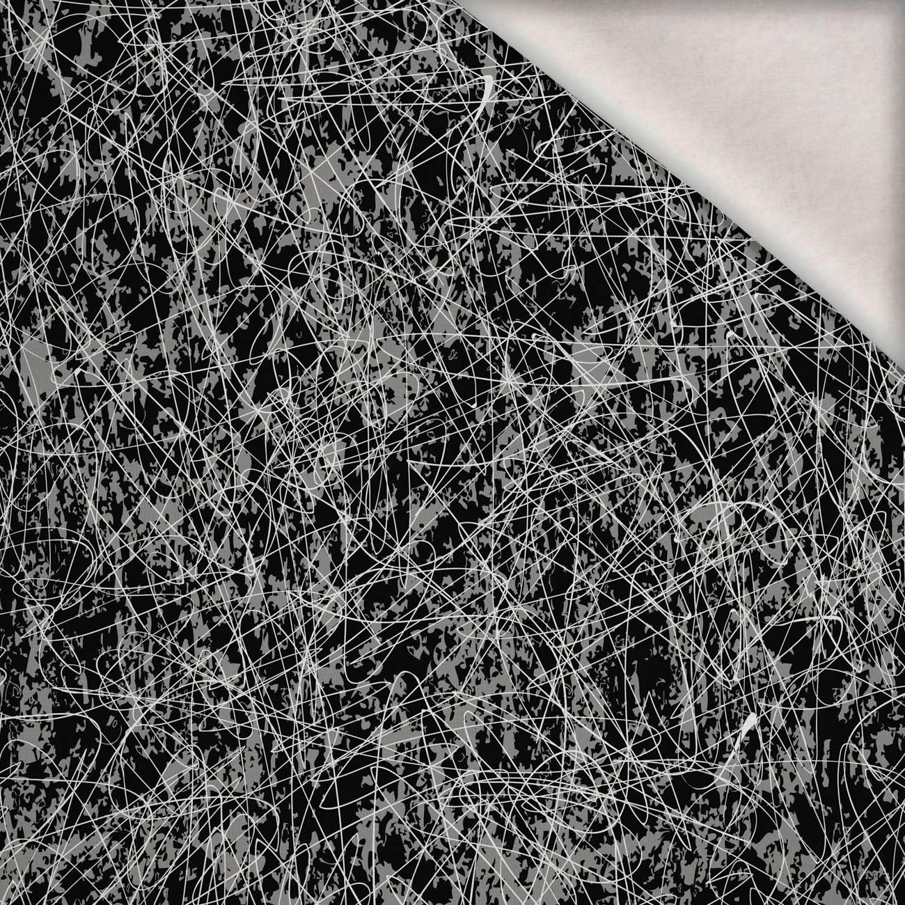 SCRIBBLE Vz. 3 - teplákovina počesaná s elastanem ITY