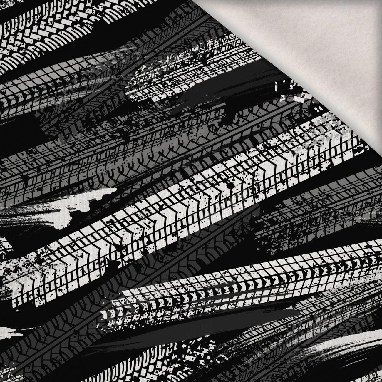 TIRE MARKS VZ. 4 - teplákovina počesaná s elastanem ITY