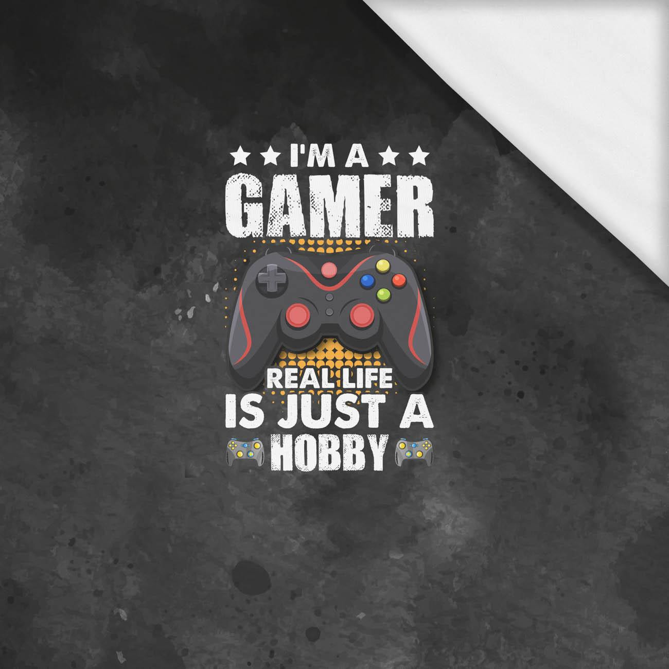 GAMER / černy - Panel (75cm x 80cm) SINGLE JERSEY ITY GAMER / černy - Panel (75cm x 80cm) SINGLE JERSEY ITY