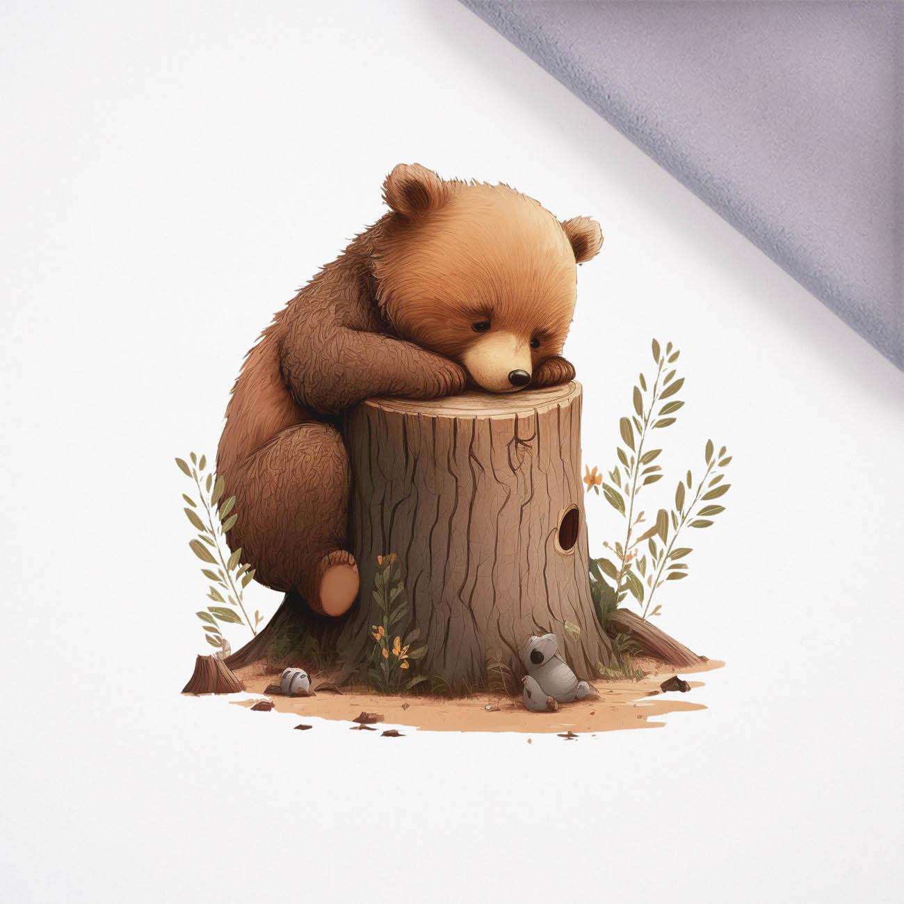 SLEEPING BEAR - panel, softshell (60cm x 50cm)