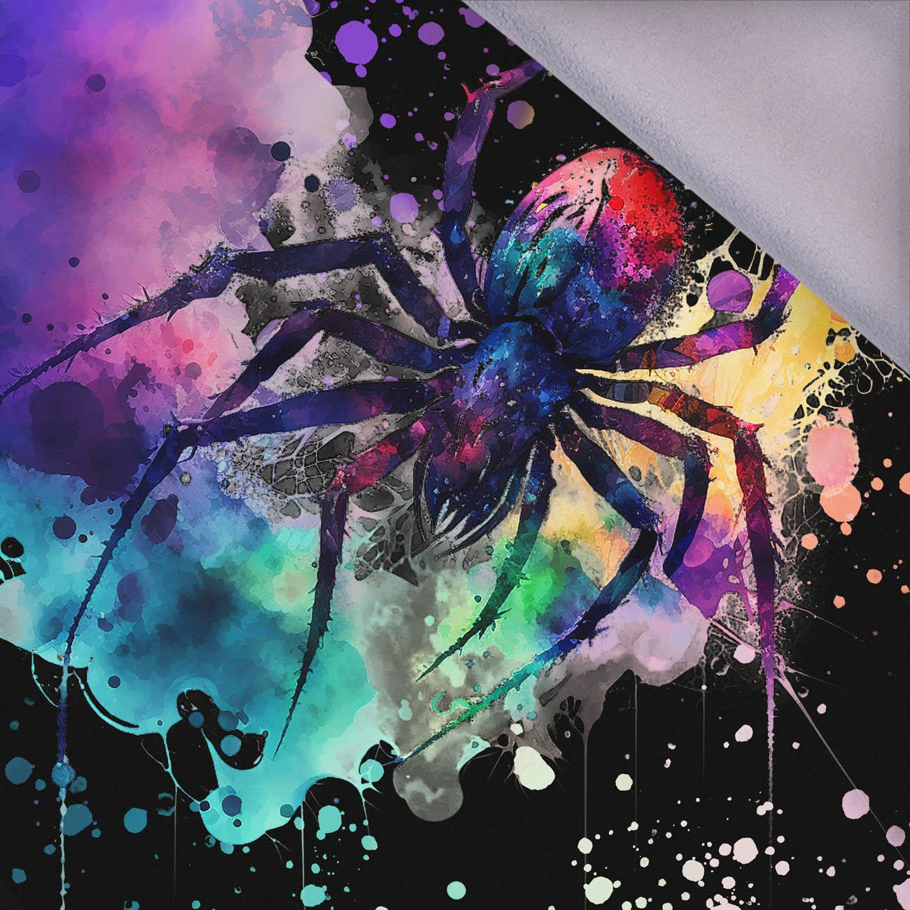 WATERCOLOR SPIDER - panel, softshell (60cm x 50cm)