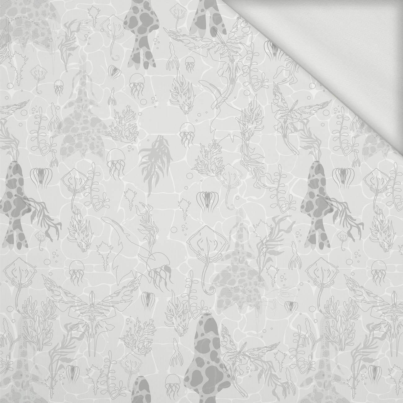 VODNÍ SVĚT / šedá - dzianina pętelkowa