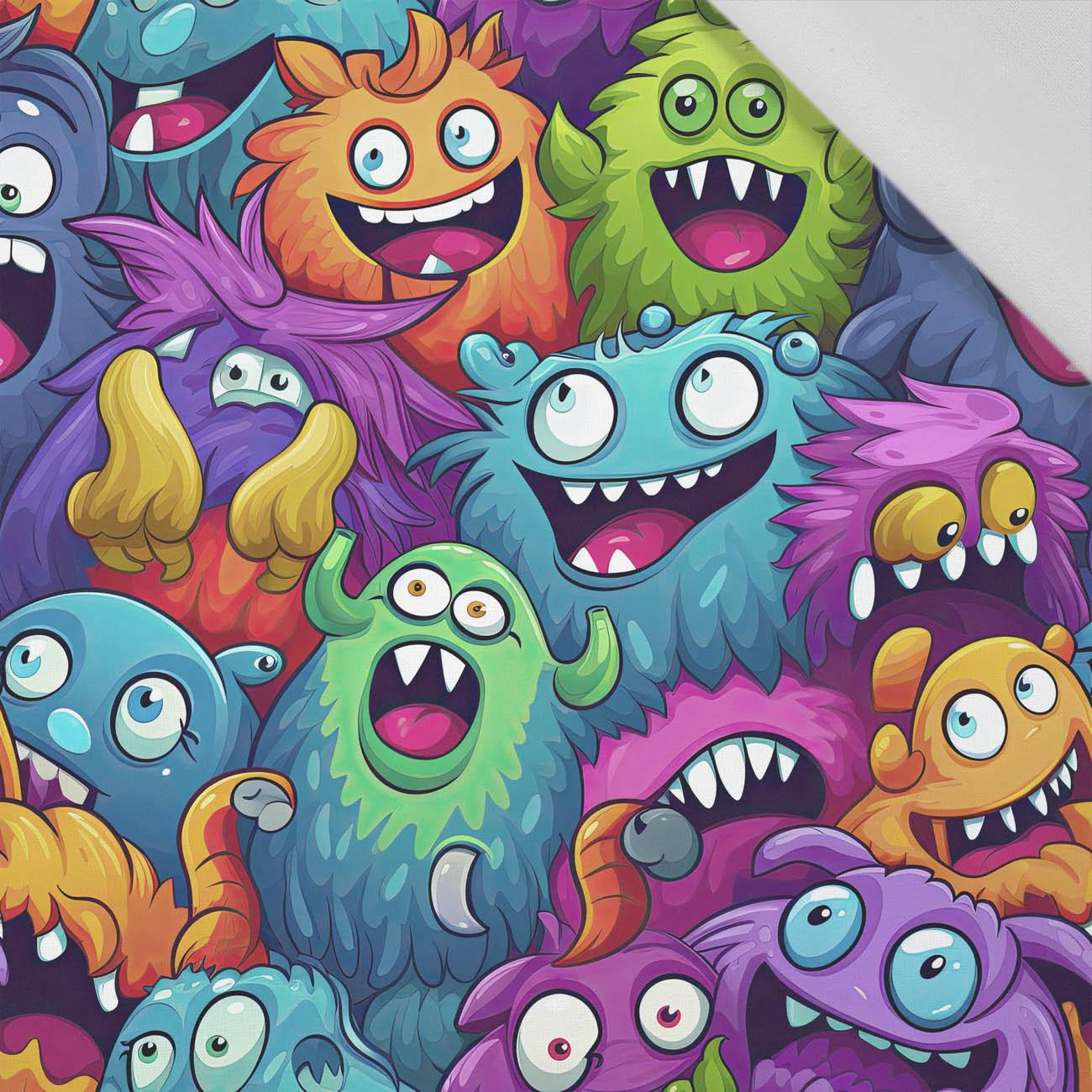 CRAZY MONSTERS VZ. 2 - tkanina bawełniana CRAZY MONSTERS VZ. 2 - tkanina bawełniana