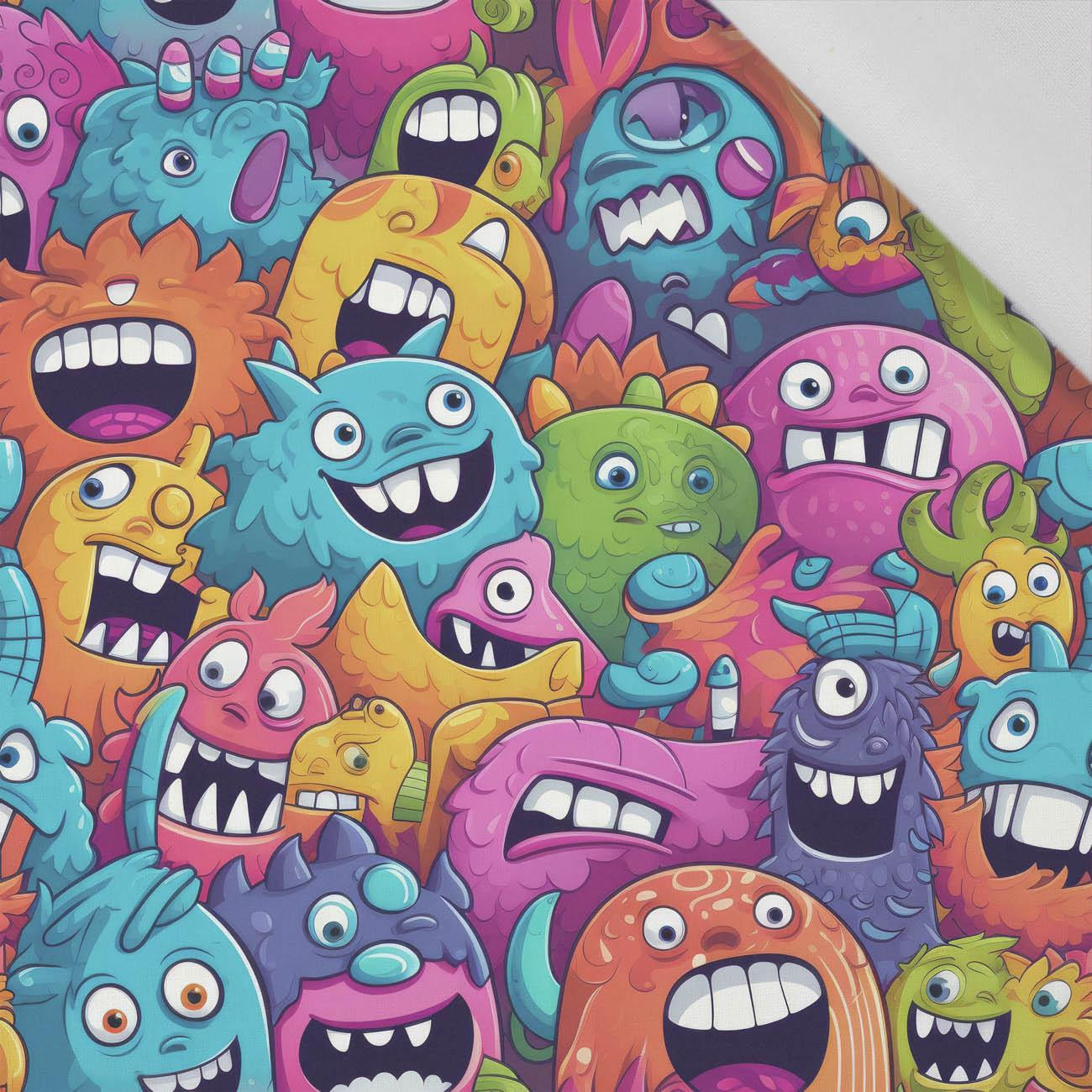 CRAZY MONSTERS VZ. 4 - tkanina bawełniana CRAZY MONSTERS VZ. 4 - tkanina bawełniana