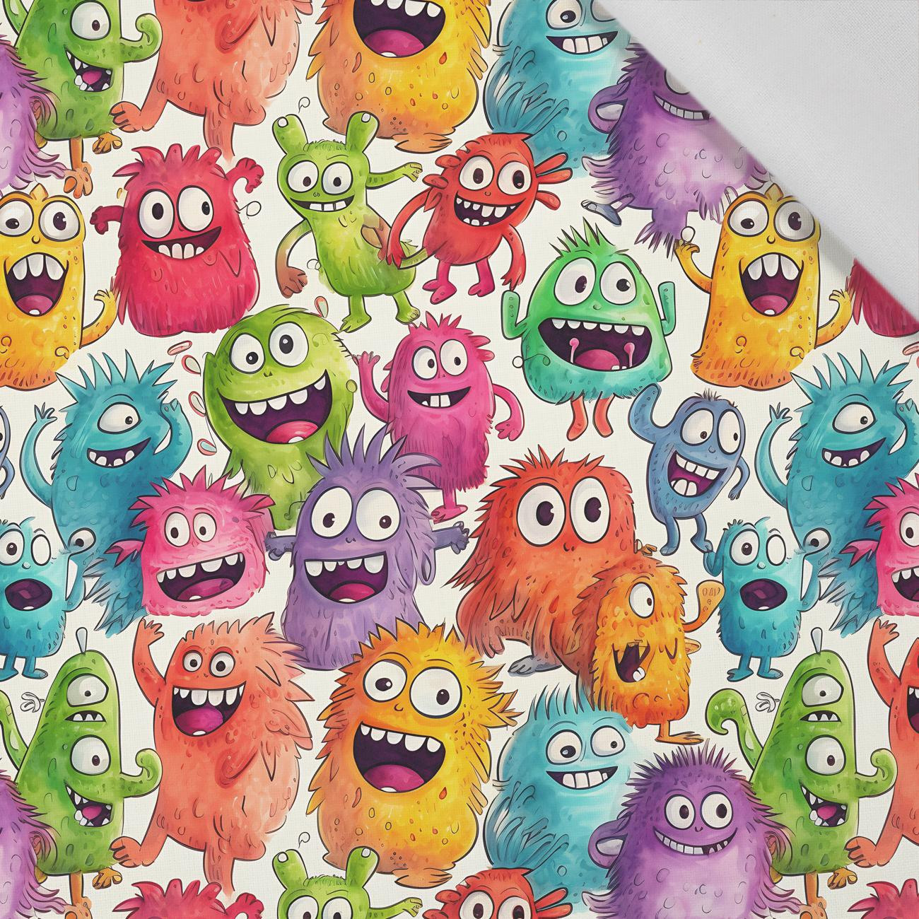 FUNNY MONSTERS VZ. 3 - tkanina bawełniana FUNNY MONSTERS VZ. 3 - tkanina bawełniana