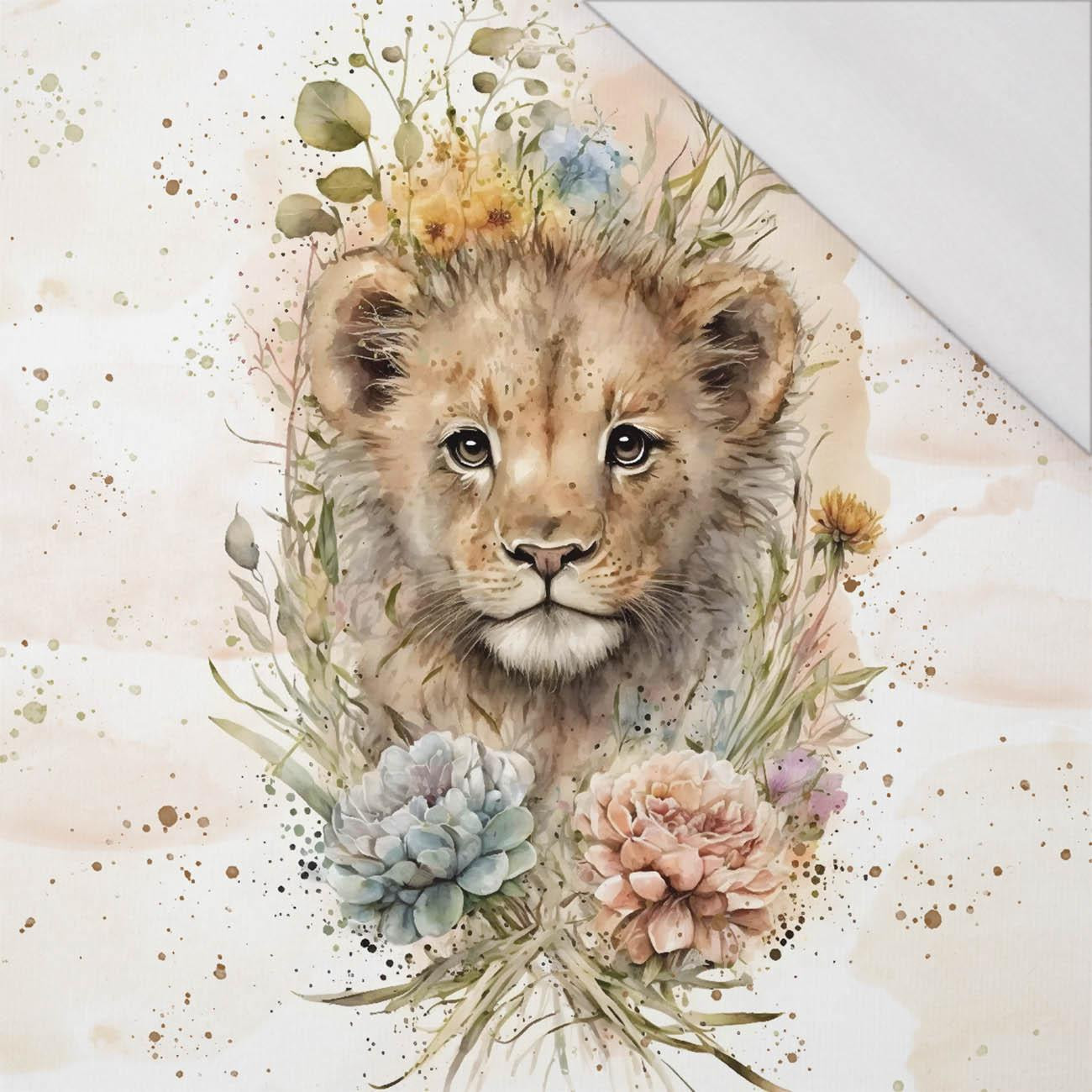 BABY LION - panel (60cm x 50cm) SINGLE JERSEY
