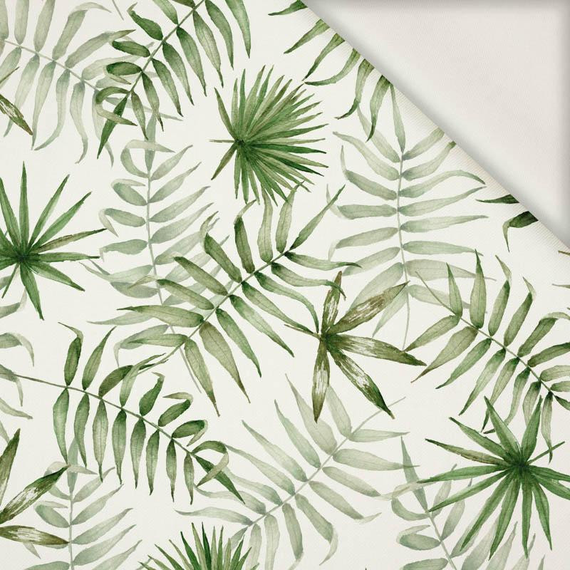 TROPICKÉ LITSI vz. 3 / bílý (JUNGLE) - tkanina viskózová TROPICKÉ LITSI vz. 3 / bílý (JUNGLE) - tkanina viskózová