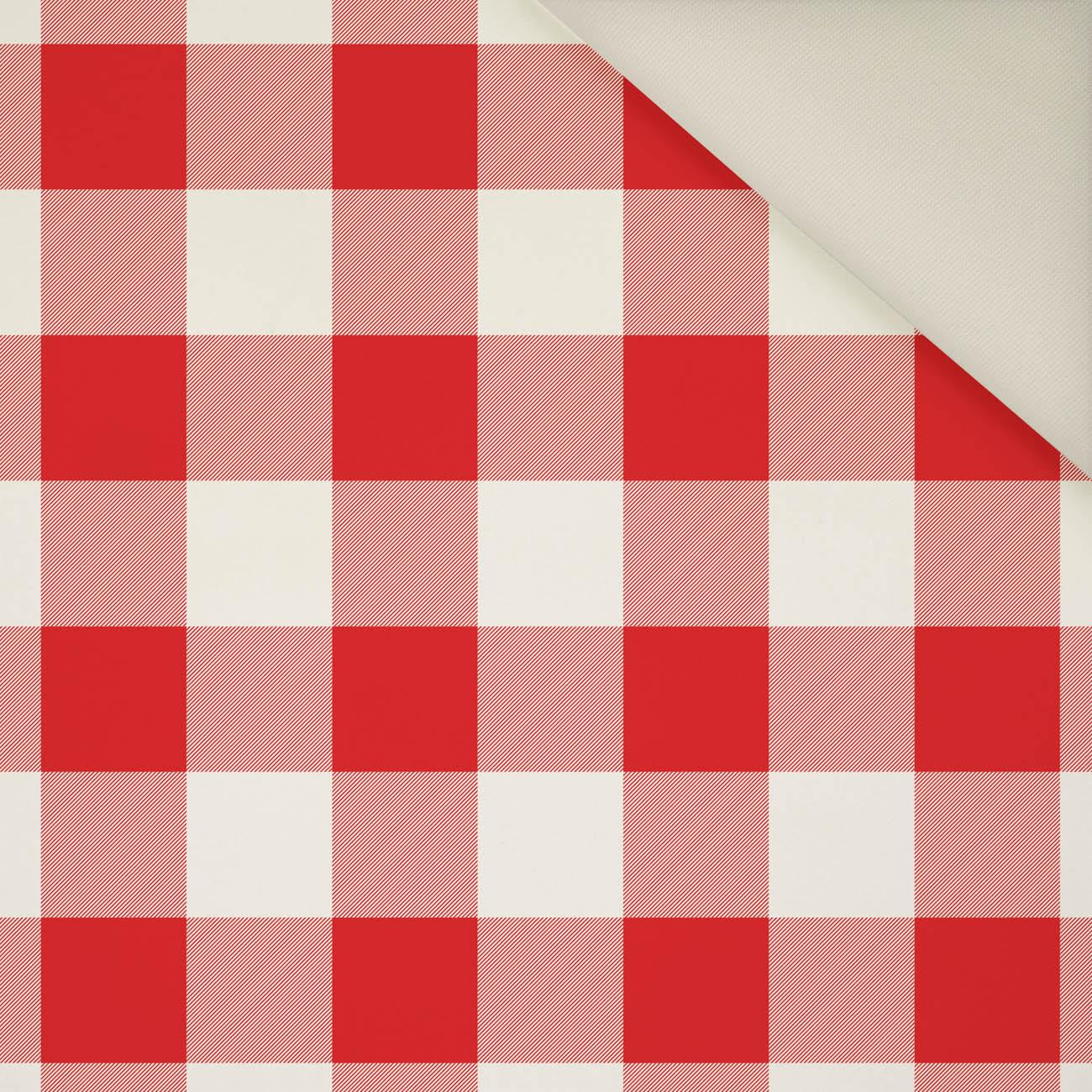 KRATA VICHY CZERWONA- Potahový velur 