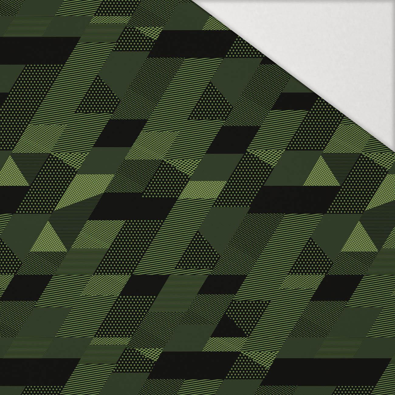 GEOMETRICKÉ MORO VZ. 1 - Hydrofobní česaná teplákovina GEOMETRICKÉ MORO VZ. 1 - Hydrofobní česaná teplákovina