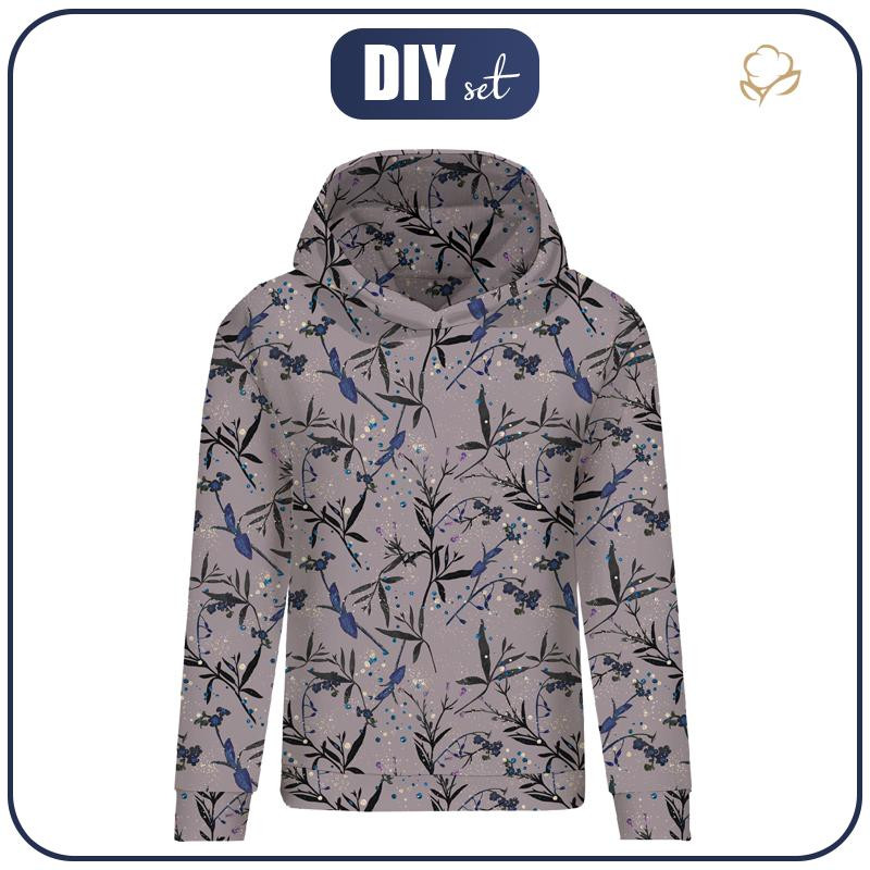 DÁMSKA MIKINA (POLA) CLASSIC S KAPUCÍ - ZAČAROVANÁ LOUKA (ZAČAROVANÁ NOC) -  teplákovina