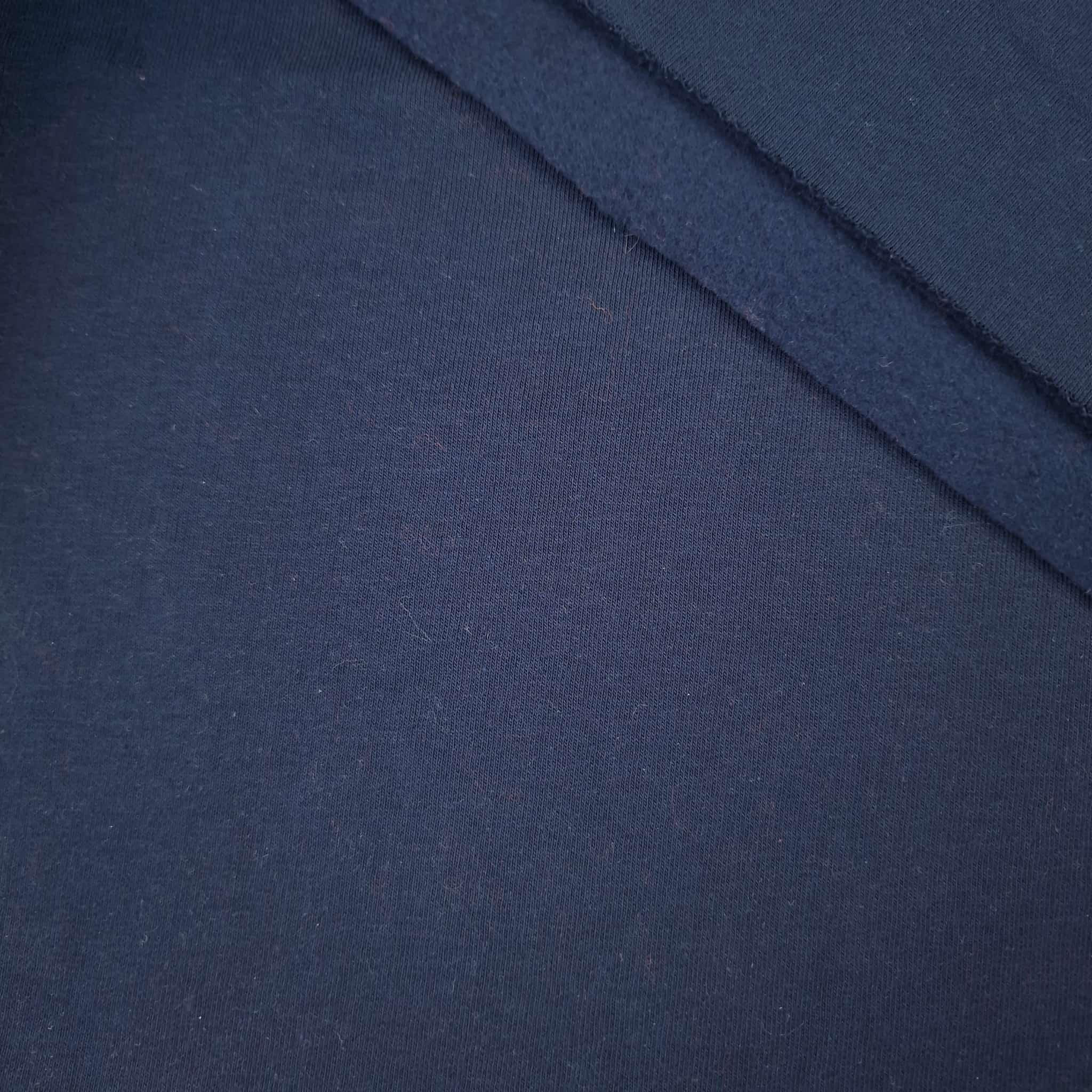 Silná teplákovina počesaná D300 - NAVY (D-28)