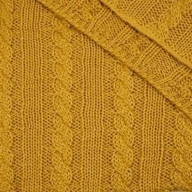DEKA (COPÁNKA) / hořčicový L - panel pletený