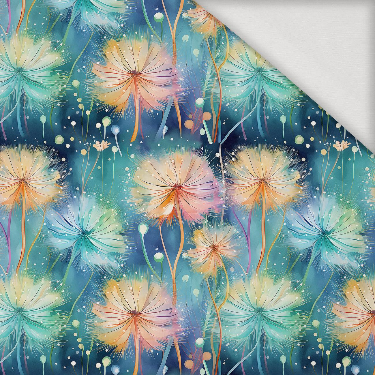 60cm PASTEL FLOWERS WZ.10 - Jersey wiskozowy 60cm PASTEL FLOWERS WZ.10 - Jersey wiskozowy