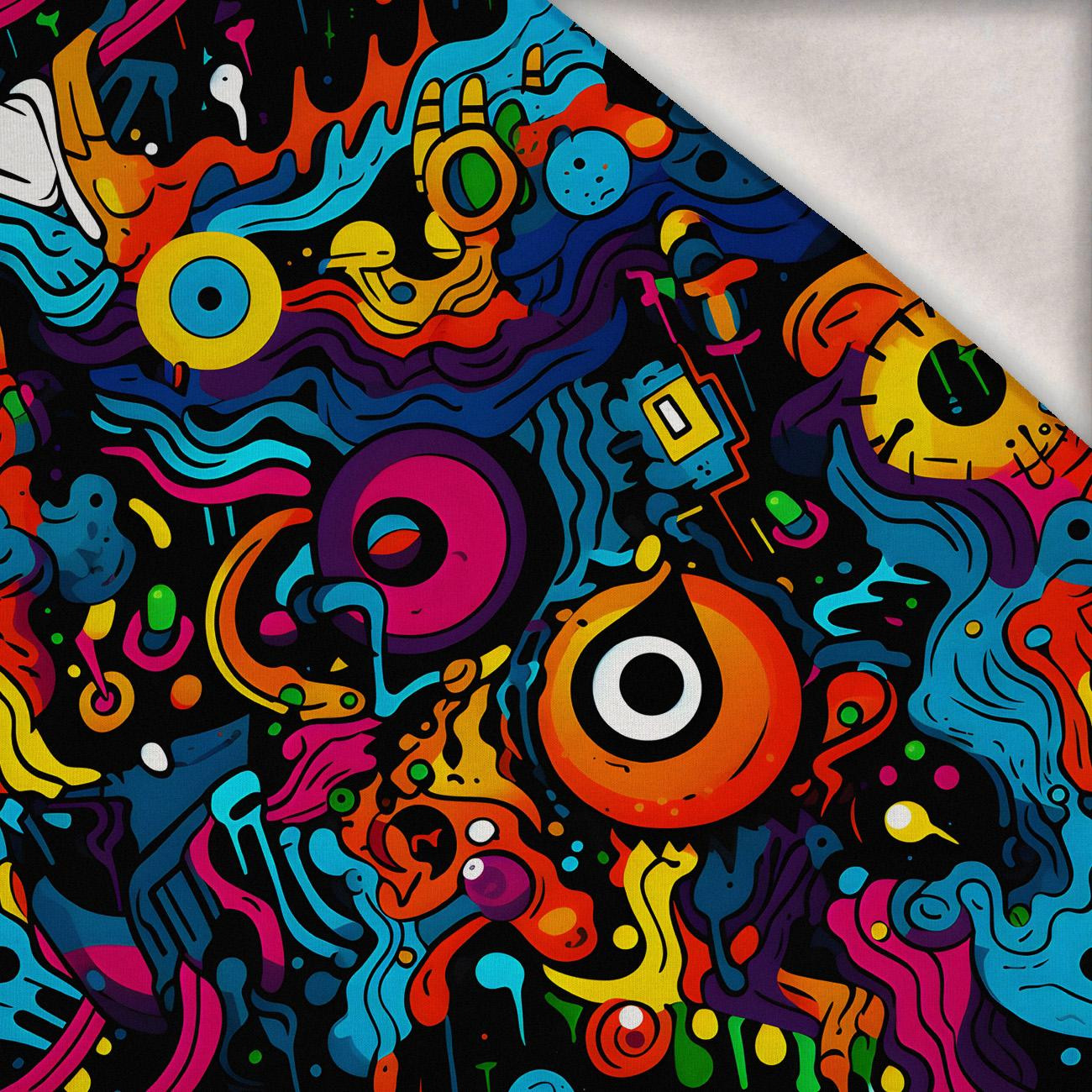 STREET GRAFFITI wz.5 - teplákovina počesaná s elastanem ITY