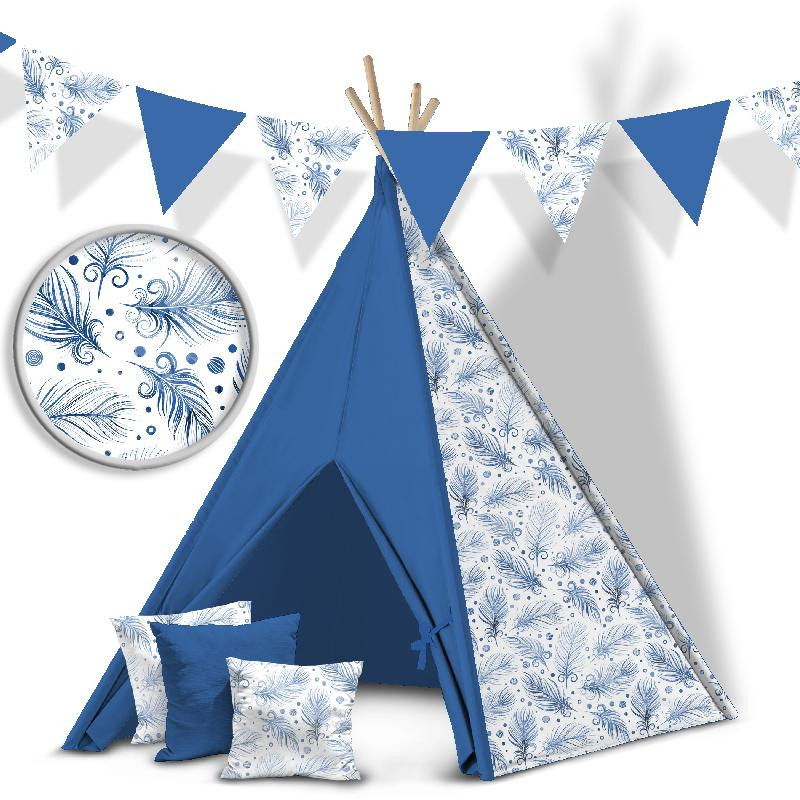 MODRÁ PÍRKA (CLASSIC BLUE) - tkanina HOME DECOR PREMIUM