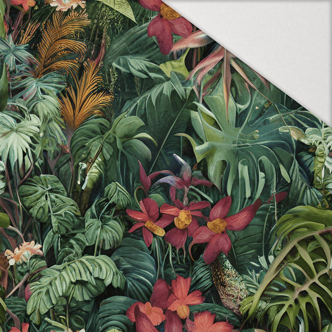 WILD JUNGLE vz. 1 - Hydrofobní česaná teplákovina