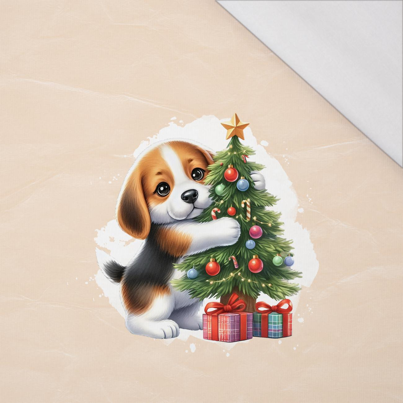 WINTER ANIMALS wz.15 - panel (60cm x 50cm) SINGLE JERSEY