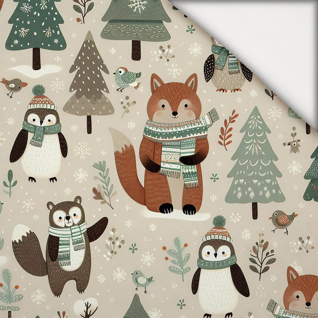 WINTER ANIMALS WZ.5 - lehký, česaný úplet