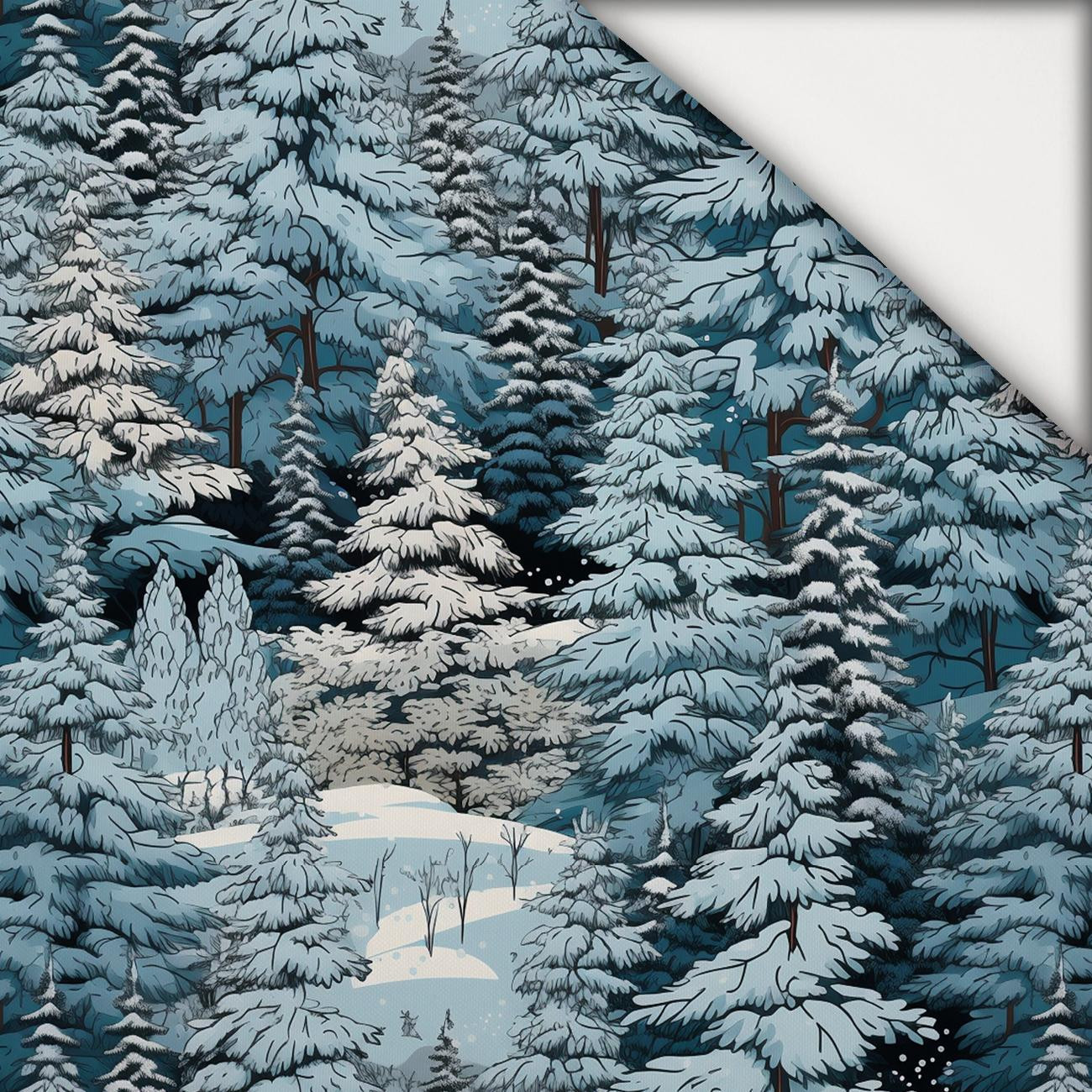 WINTER FOREST VZ. 6 - lehký, česaný úplet