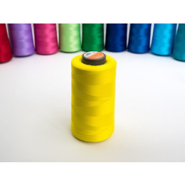 Nitě 5000M overlock elastické -ŽLUTÉ