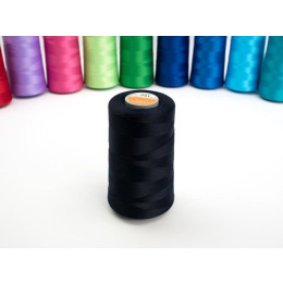Nitě 5000M overlock elastické - tmavomodrý