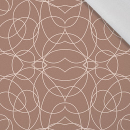 Geometric /Mocha Mousse - tkanina bawełniana