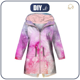 DĚTSKÁ BUNDA PARKA (ARIEL) - Akvarelová galaxie Vz. 5 - softshell