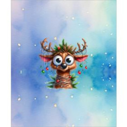 Christmas animal wz. 6 - panel (60cm x 50cm)  Potahový velur 