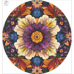 COLORFUL FLOWERS vz.4- panel pro kruhovou sukni