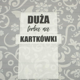 Duża torba na kartkówki / etno - panel tkanina bavlněná