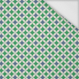  ROZETY / modro-zelené - softshell