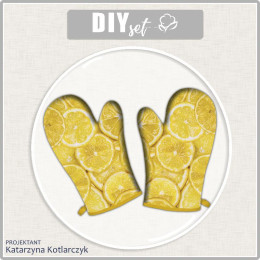 KUCHYŇSKÉ RUKAVICE- CITRONY