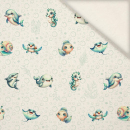 SEA ANIMALS VZ. 2- Slub Weave