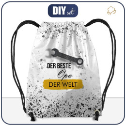 Sada batoh-pytel - DER BESTE OPA DER WELT / klíč