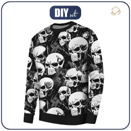 PÁNSKÁ MIKINA (OREGON) BASIC - BAD SKULLS - Sada šití