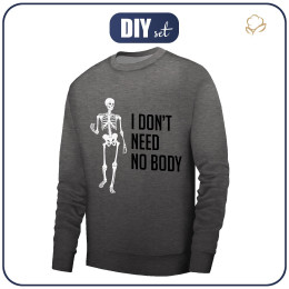 PÁNSKÁ MIKINA (OREGON) BASIC - I DON'T NEED NO BODY - Sada šití