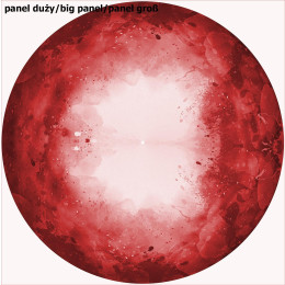 SKVRNY (červený) -  velký panel pro kruhovou sukni